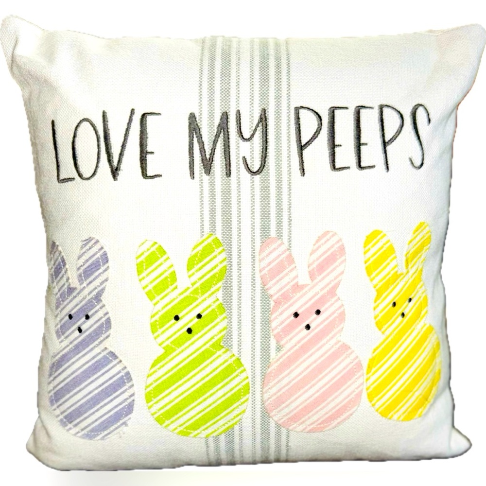 Love My Peeps 13x13 Pillow with Insert…